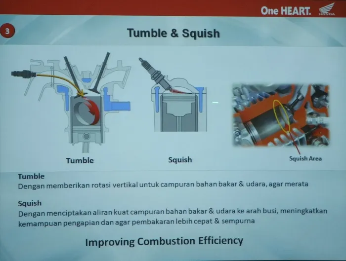 Materi presentasi tentang tumble dan squish dengan panah aliran.